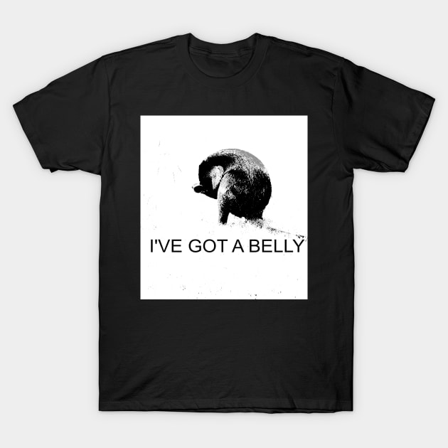 I've  Got a Belly T-Shirt by Mickangelhere1